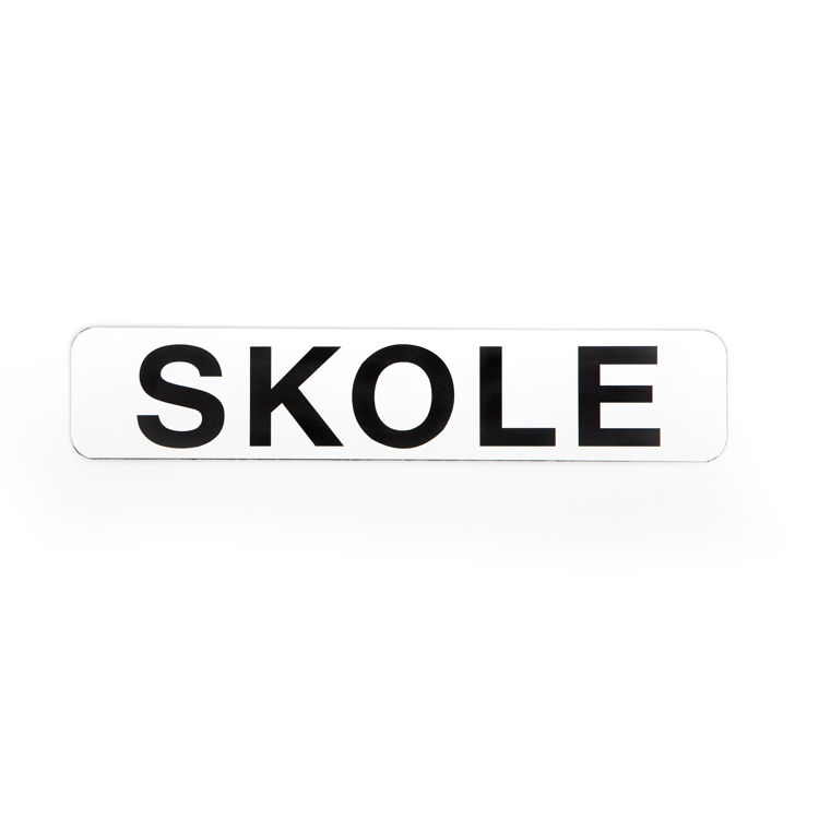 Magnetskilt Skole