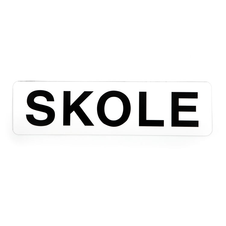 Magnetskilt Skole