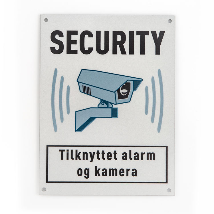 Securityskilt med refleks