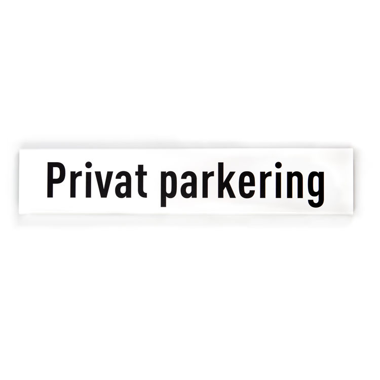 Privat parkering -for stolpe
