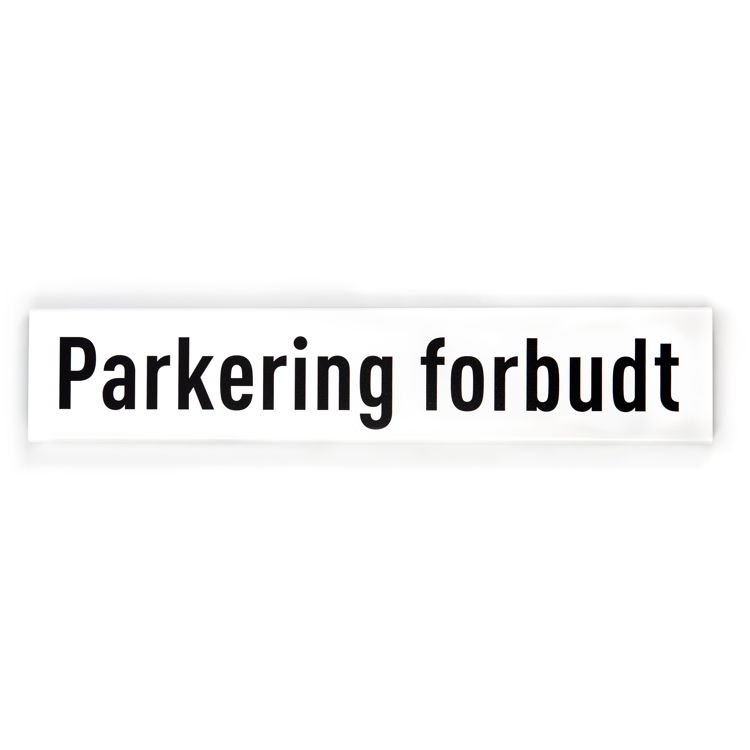 Parkering forbudt -til stolpe