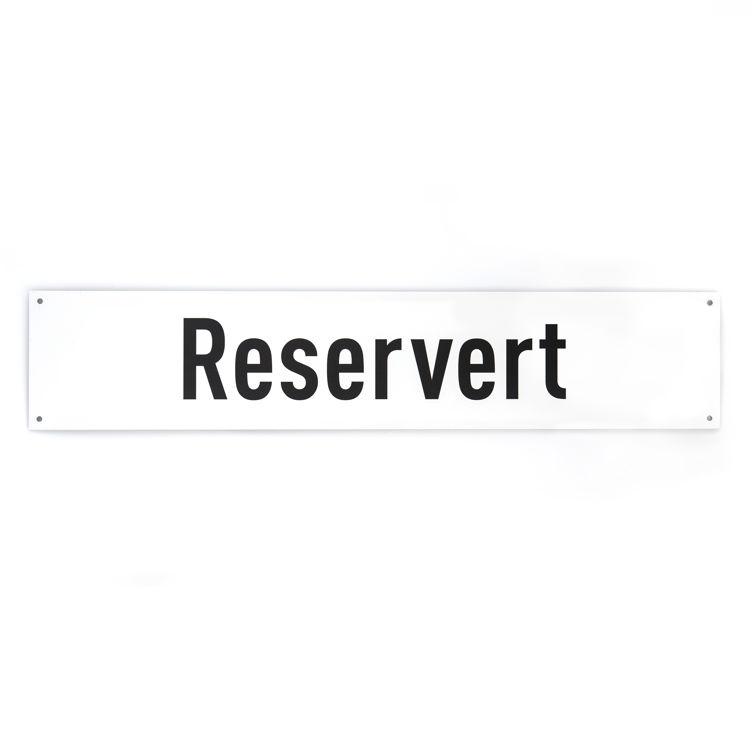 Reservert -for vegg