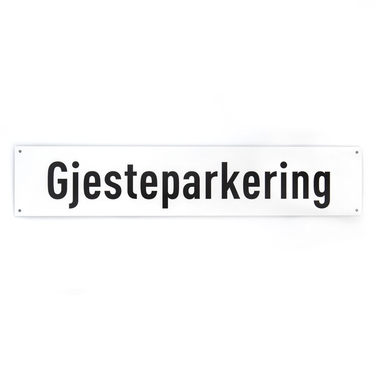 Gjesteparkering -for vegg