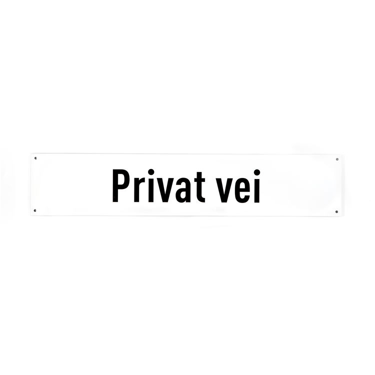Privat vei -for vegg