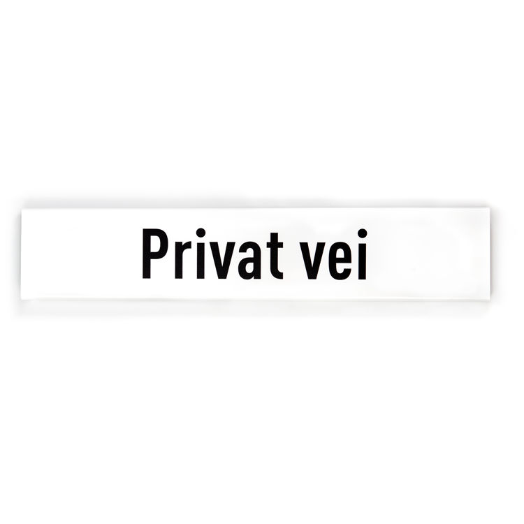 Privat vei -for stolpe