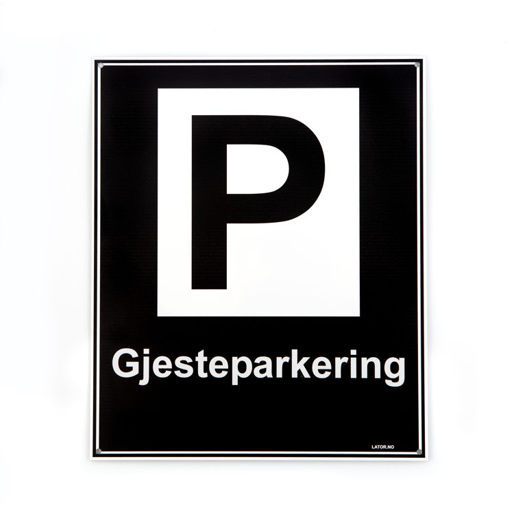 Privatrettslig skilt -Gjesteparkering