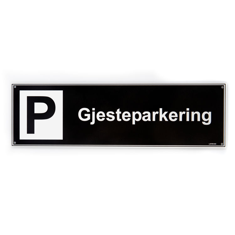 Privatrettslig skilt -Gjesteparkering