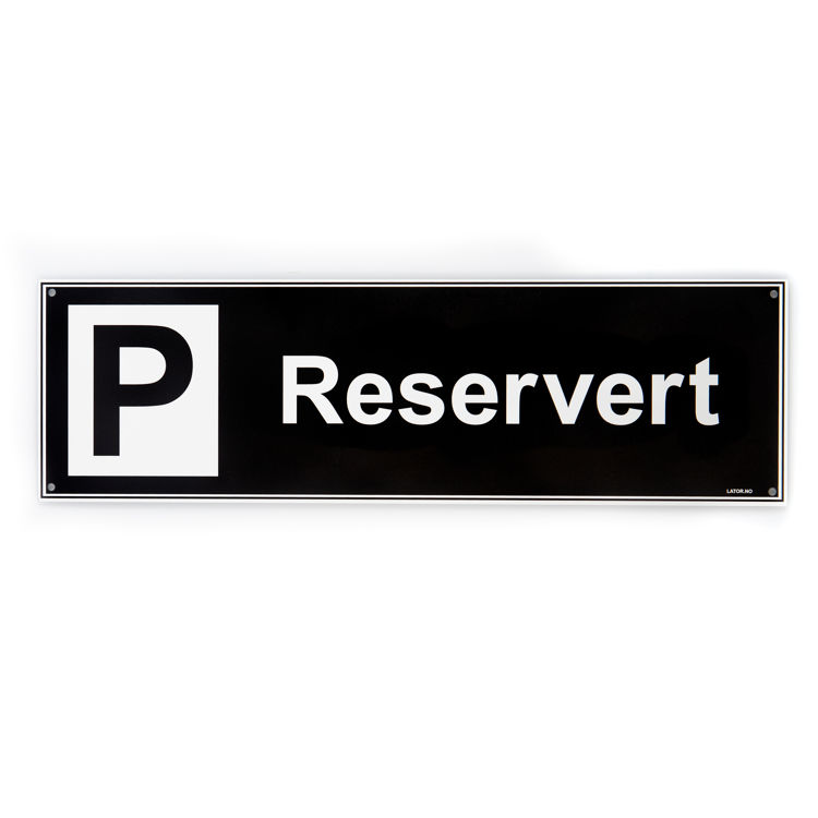 Privatrettslig skilt -Reservert