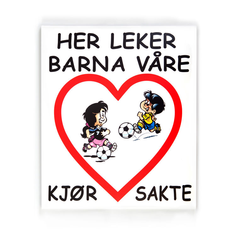 Her leker barna våre -for stolpe