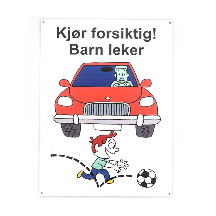 Kjør forsiktig -for vegg