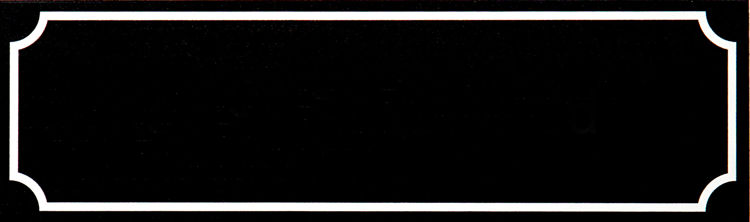 Dørskilt i aluminium  4,5x15 cm