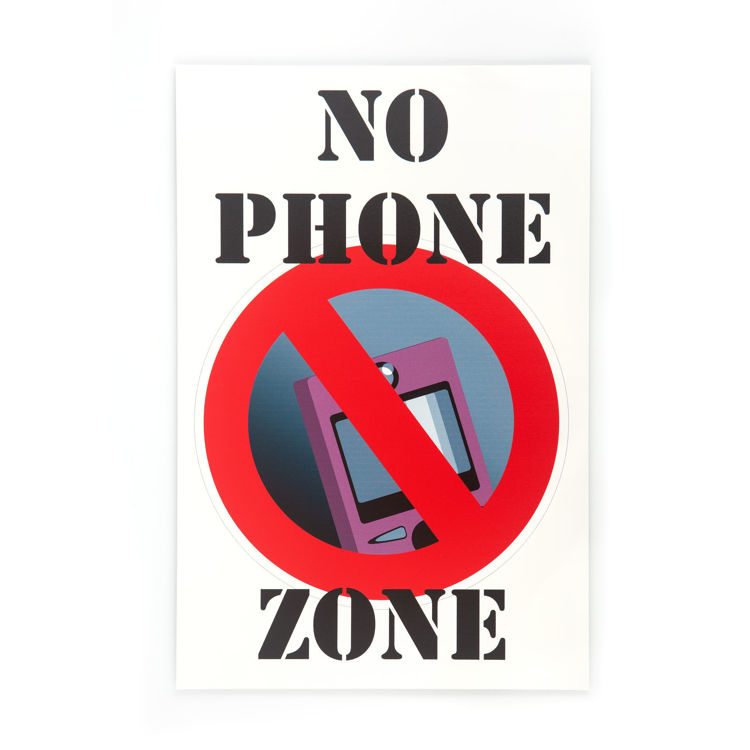 No phone zone 20x30 cm