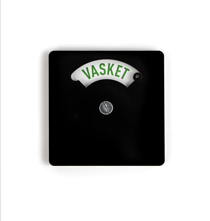 Vasket-uvasket sort 10x10 cm